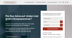 Desktop Screenshot of prodeoadvocaat.nl