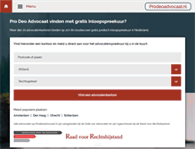 Tablet Screenshot of prodeoadvocaat.nl